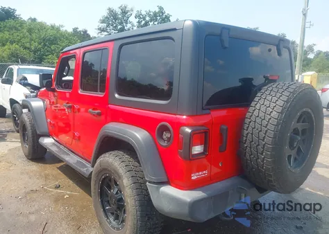2020 Jeep Wrangler Unlimited Sport S 4X4 from USA, damaged, VIN 1C4HJXDN4LW213758